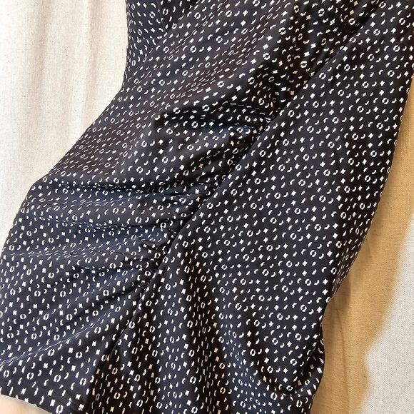 Liz Lange Maternity Swim One Piece Black White Dot Design XXL Strappy With Beads - Picture 3 of 12